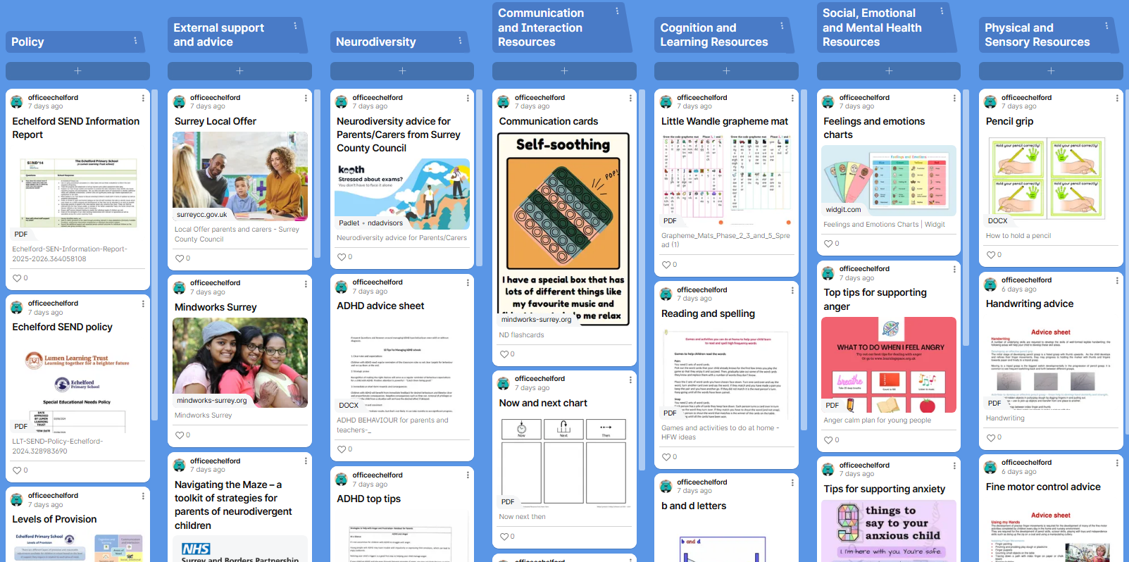 Link to our padlet